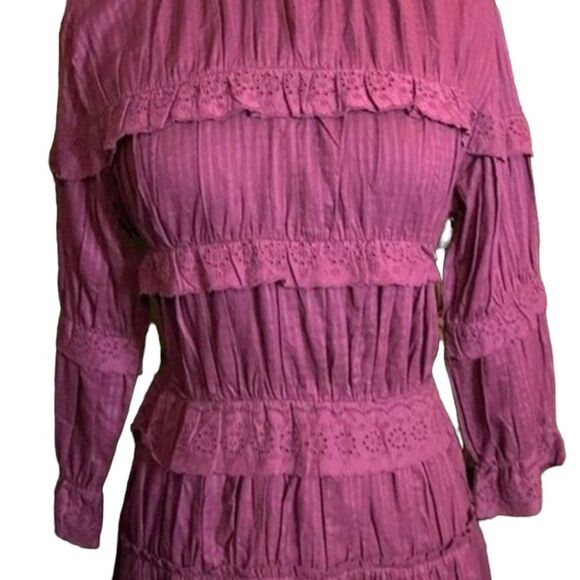 Chelsea & Violet Shadow Victorian Stripe Tiered Ruffle​ - Picture 4 of 10